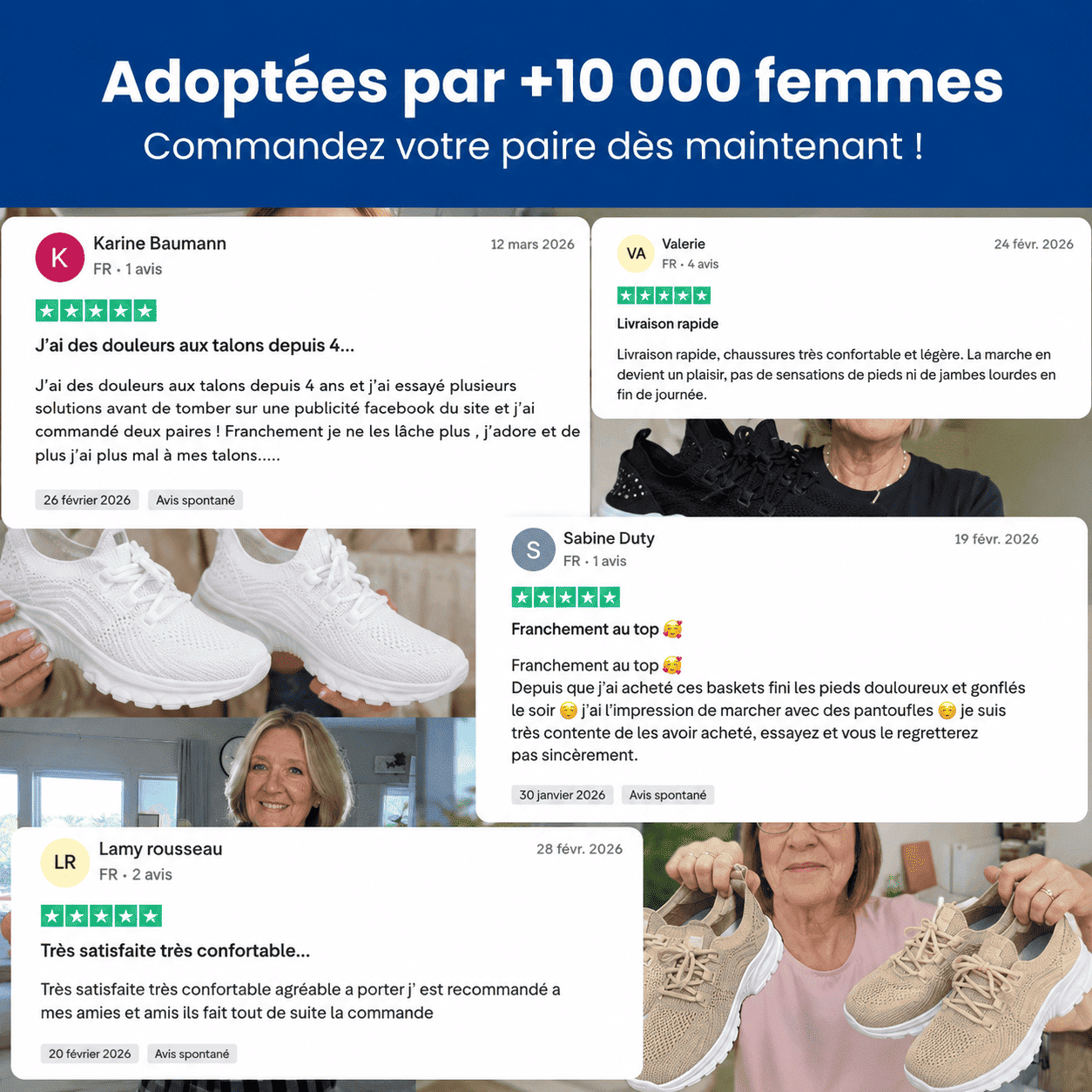 OrthoFashion™ Basket confort orthopédique femme